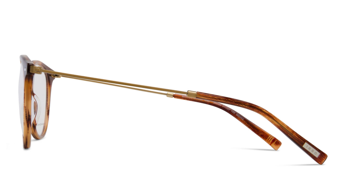 Tempo Round Eyeglasses in Brown – Product Photo 2