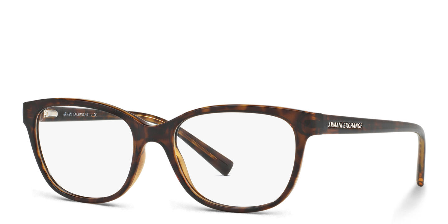 Armani Exchange Cat-Eye Eyeglasses in Tortoise – Product Photo 1