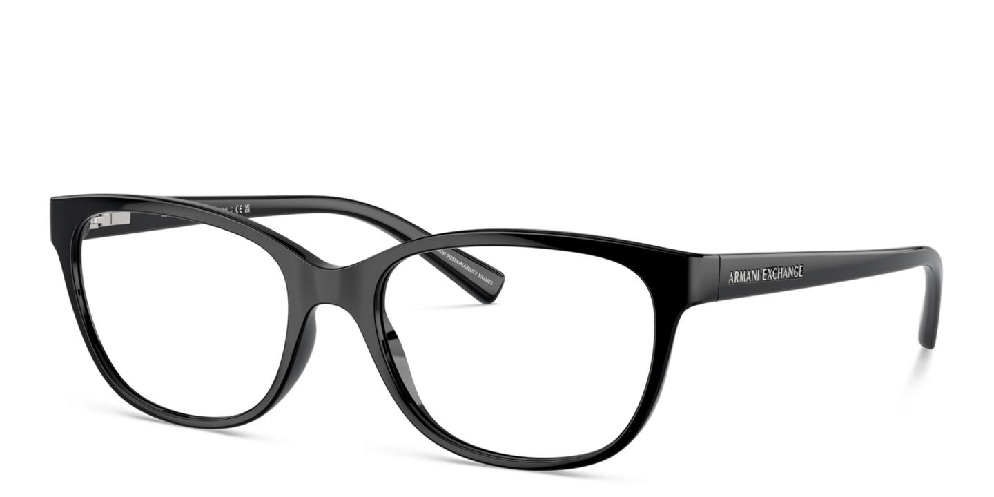 Armani Exchange Cat-Eye Eyeglasses in Black – Product Photo 1