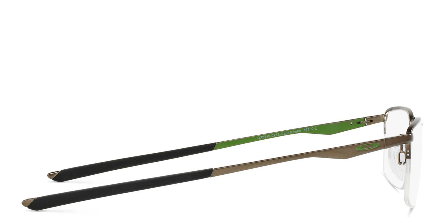 نظارات طبية سوكيت 5.5 مستطيلة بنصف إطار من اوكلي بلون ساتن بيوتر - صورة المنتج 2
