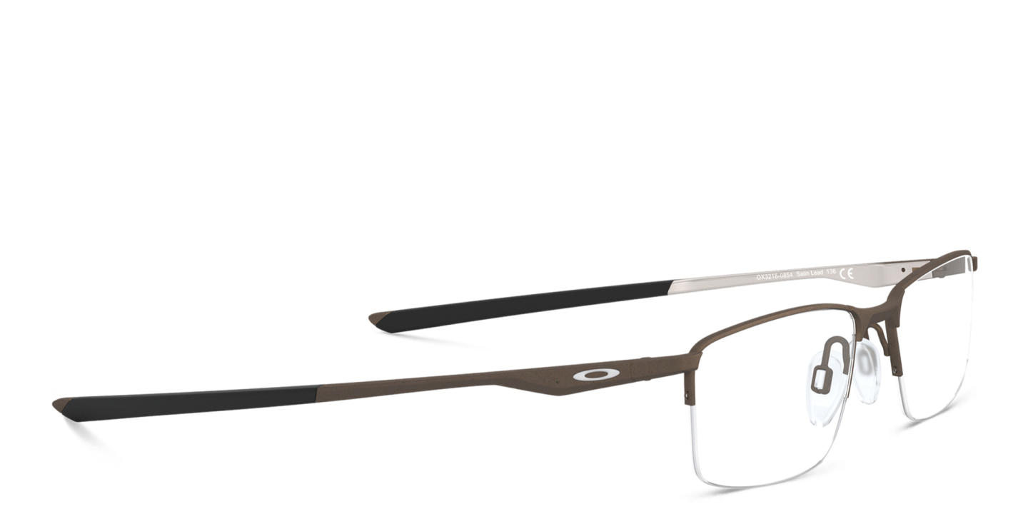 Oakley Half-Rim Rectangle Eyeglasses in Brown – Product Photo 3
