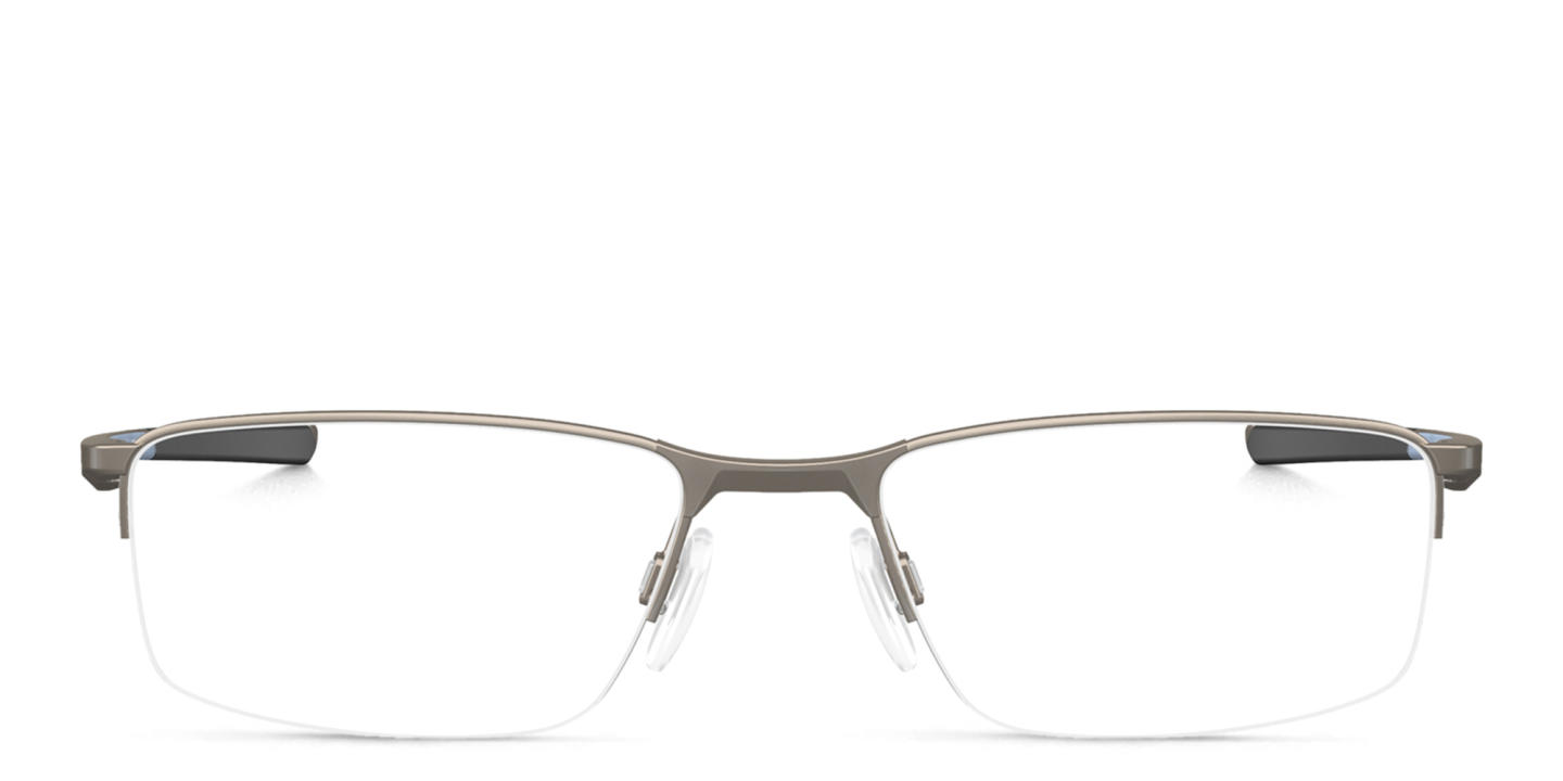 Oakley Socket 5.5 Half-Rim Rectangle Eyeglasses in Gunmetal – Product Photo 0
