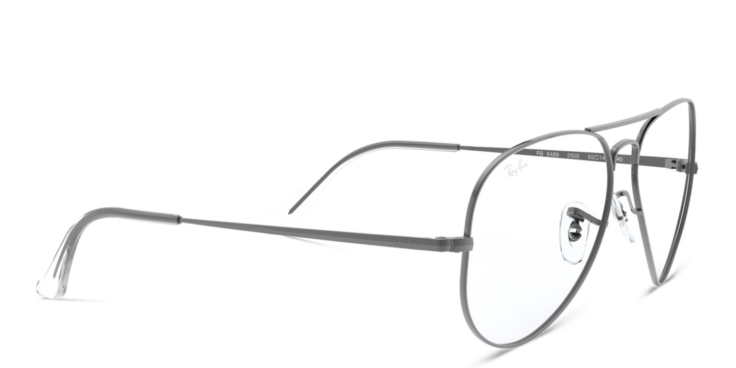 Ray-Ban Unisex Aviator Eyeglasses in Gunmetal – Product Photo 3