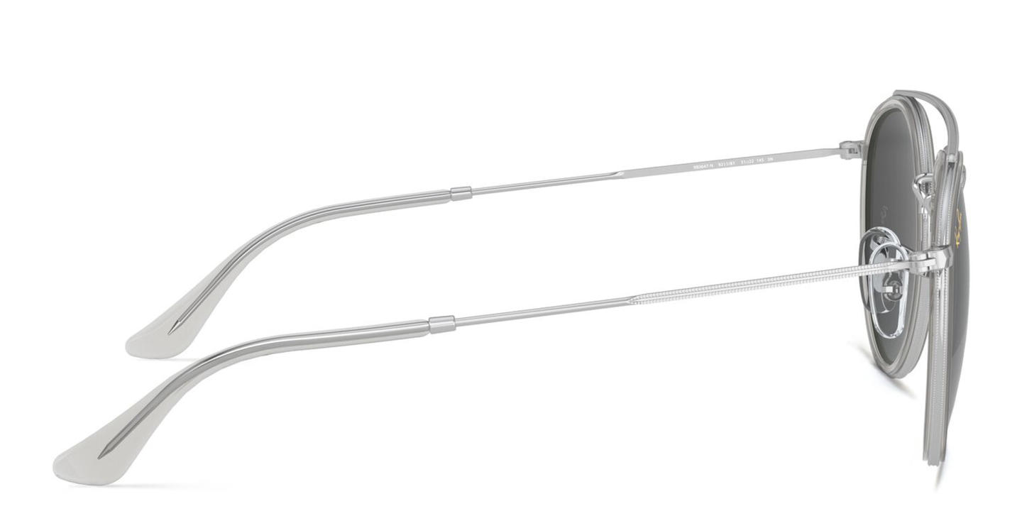 Ray-Ban Unisex Round Sunglasses in Silver – Product Photo 3