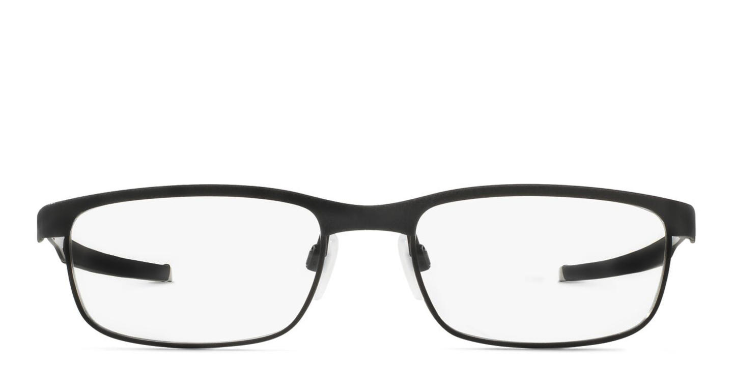 Oakley Steel Plate™ Rectangle Eyeglasses in Powder Coal – Product Photo 0