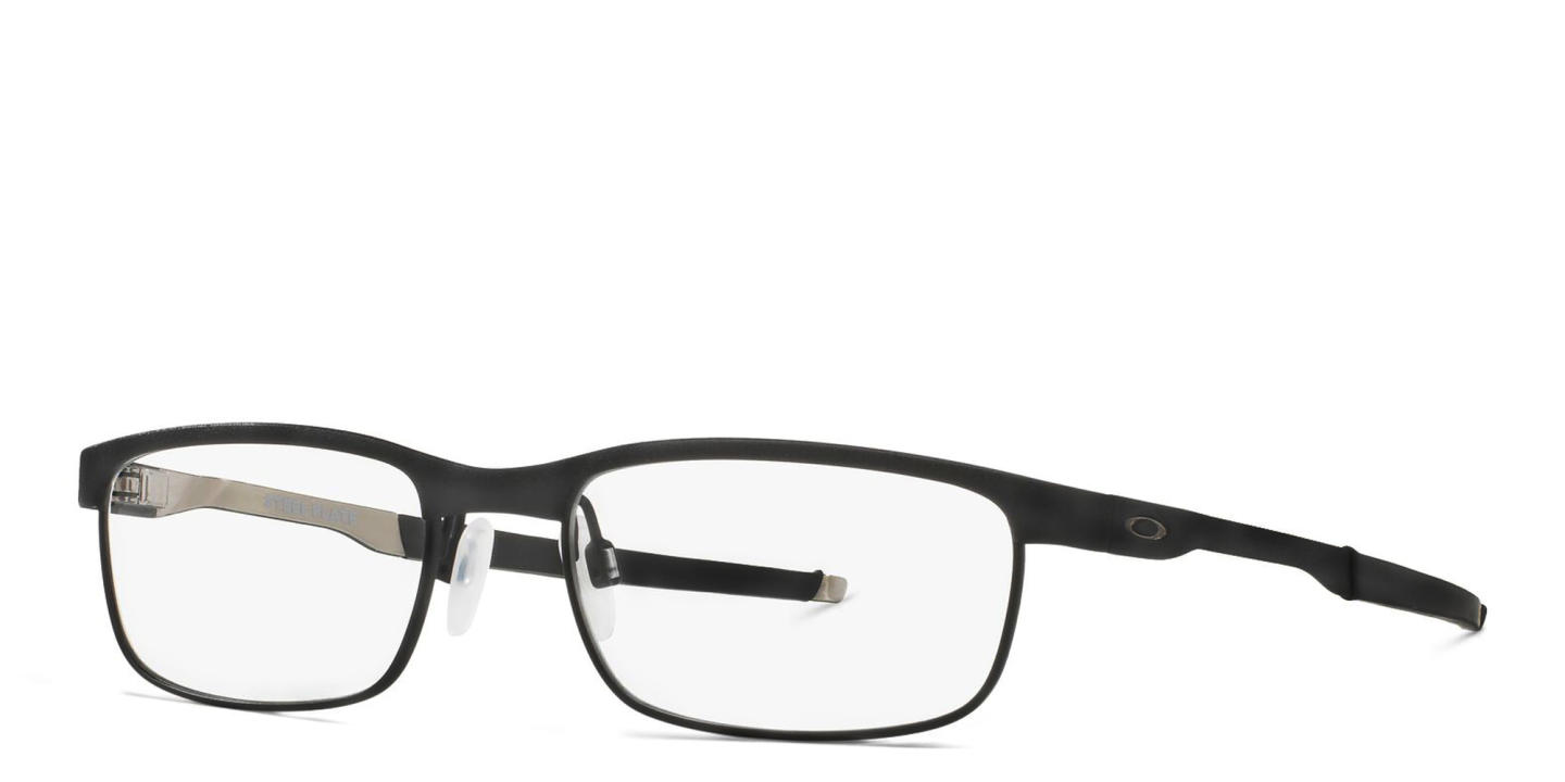 Oakley Steel Plate™ Rectangle Eyeglasses in Powder Coal – Product Photo 2