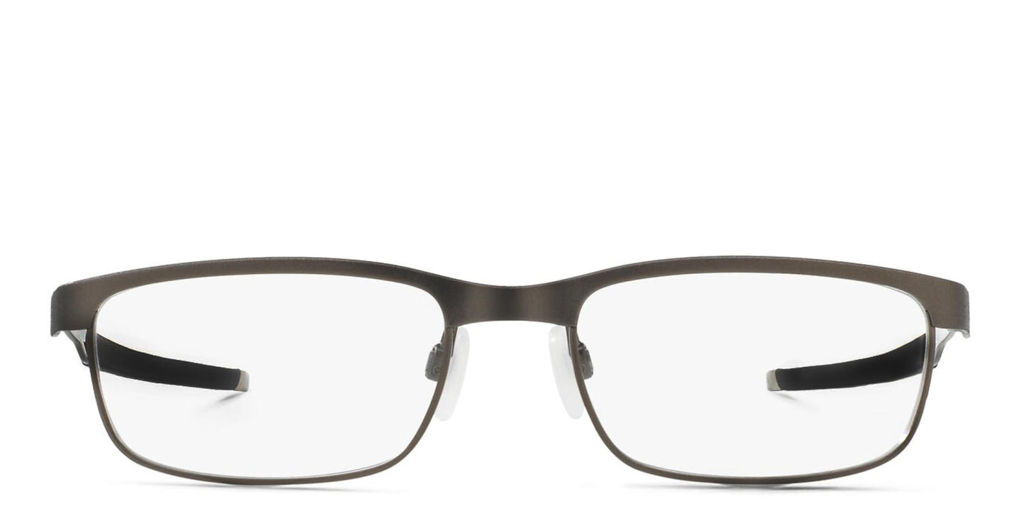 Oakley Steel Plate™ Rectangle Eyeglasses in Grey – Product Photo 0