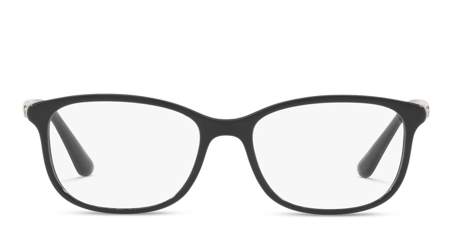 Vogue Eyewear Rectangle Eyeglasses in Black – Product Photo 0