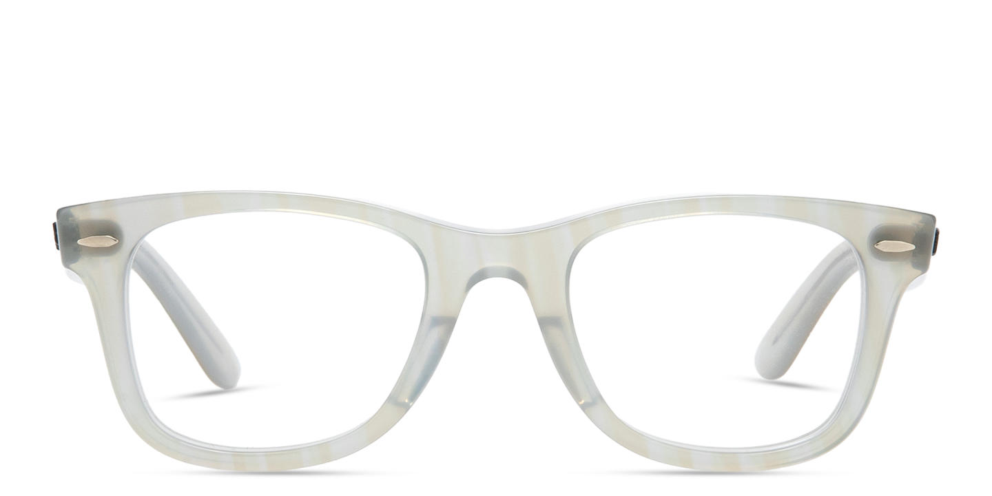 Shop Ray-Ban Wayfarer Ease Optics Change Eyeglasses in Blue online.