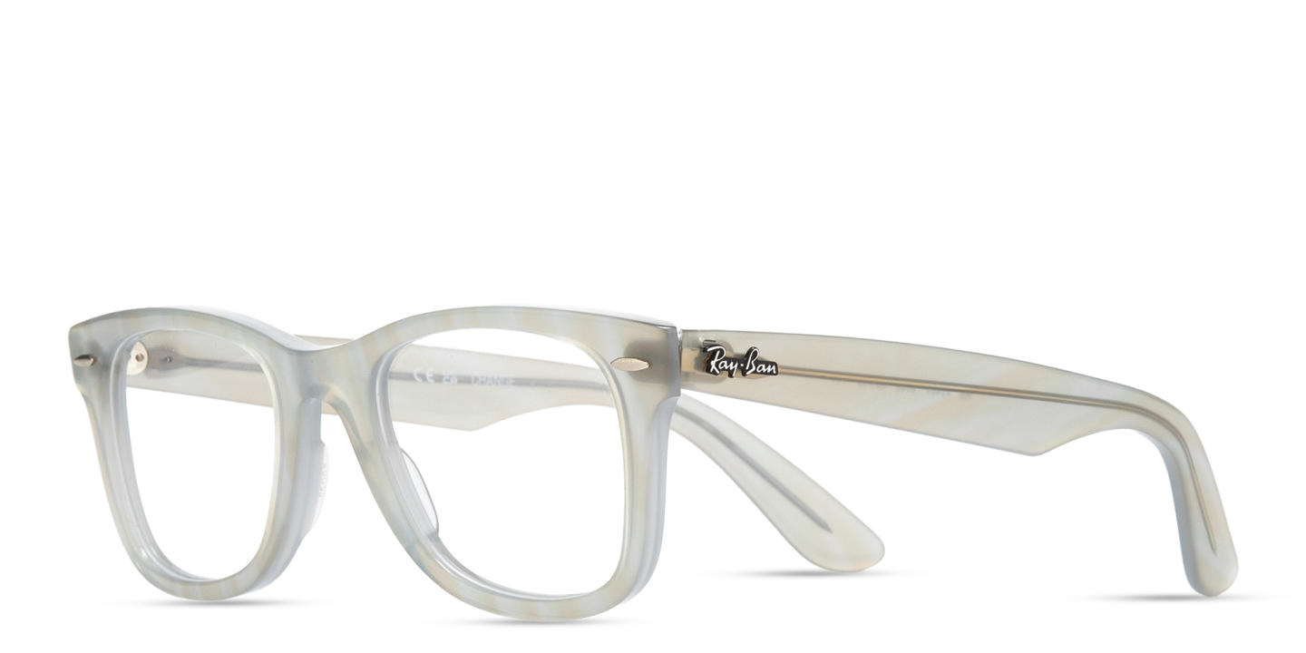 Shop Ray-Ban Wayfarer Ease Optics Change Eyeglasses in Blue online.