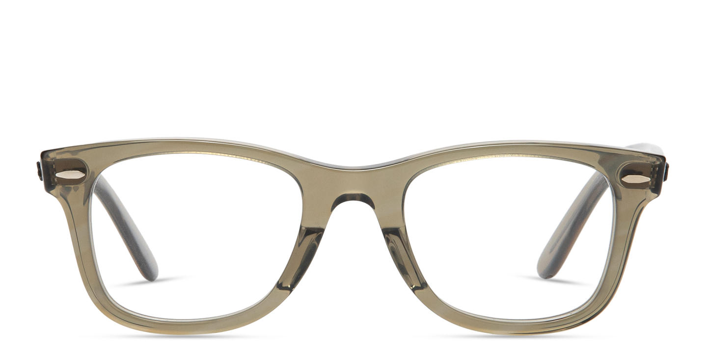 Shop Ray-Ban Wayfarer Ease Optics Change Eyeglasses in Polished Grey online.