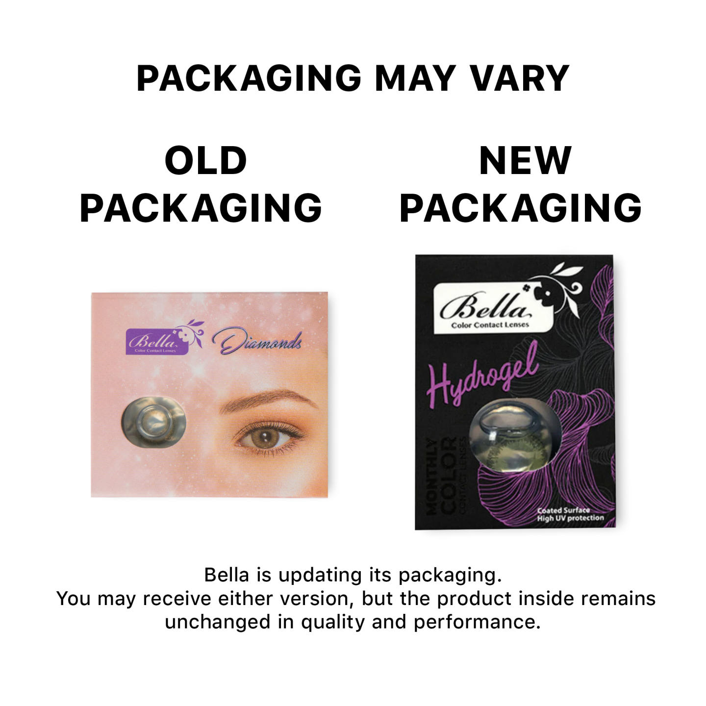 Bella DIAMOND Monthly Color Contact Lenses - Almond Gray in Almond Gray – Product Photo 2