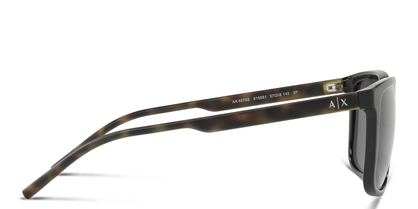 Armani Exchange A|X Logo Pillow Sunglasses in Black – Product Photo 2