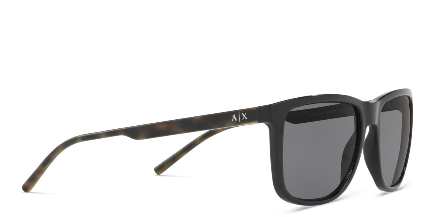 Armani Exchange A|X Logo Pillow Sunglasses in Black – Product Photo 3