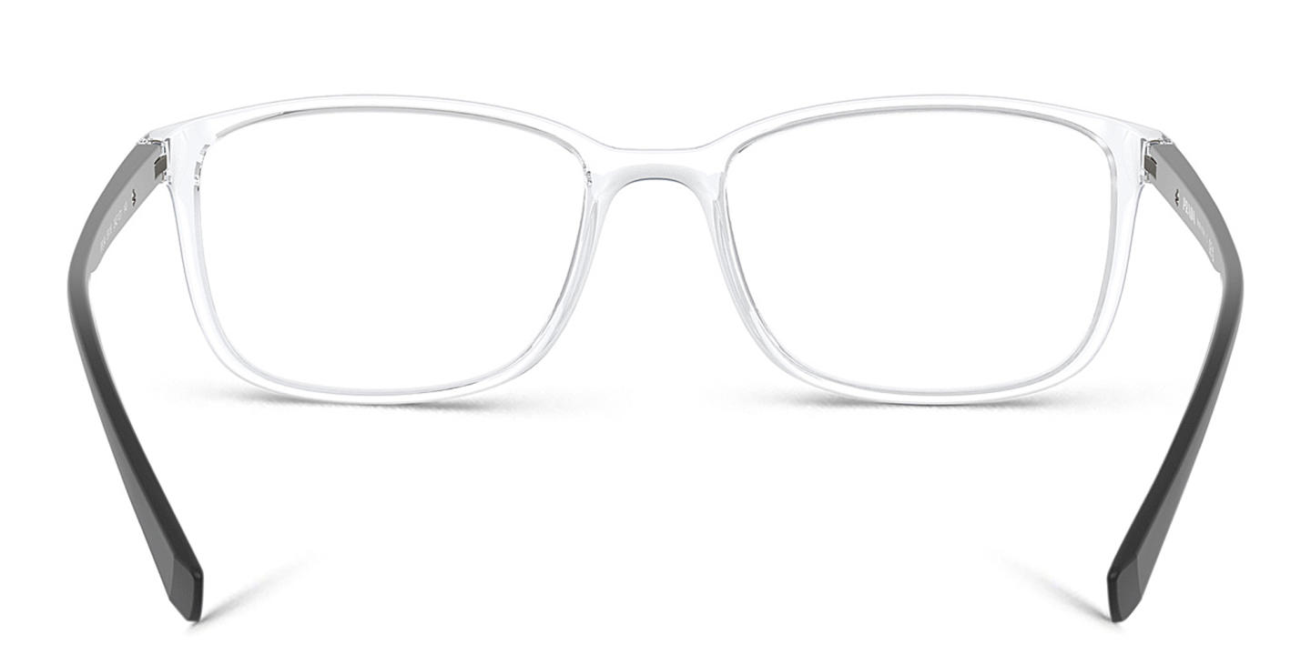Prada Linea Rossa Rectangle Eyeglasses in Transparent – Product Photo 3