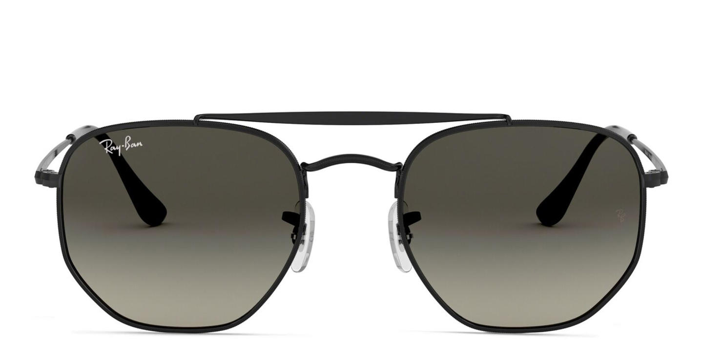 Ray-Ban The Marshal Unisex Hexagonal Irregular Sunglasses in Black – Product Photo 0