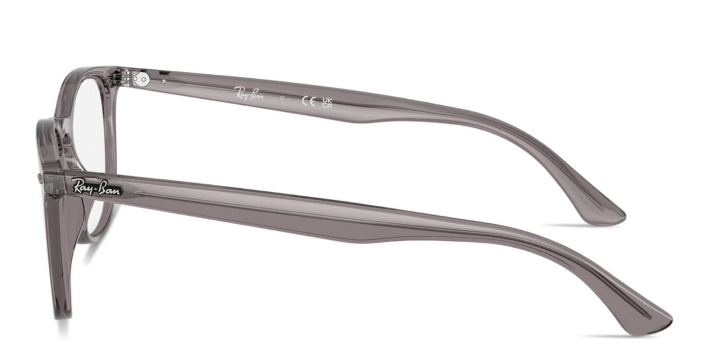 Shop Ray-Ban Optics Unisex Panthos Eyeglasses in Transparent Grey online.