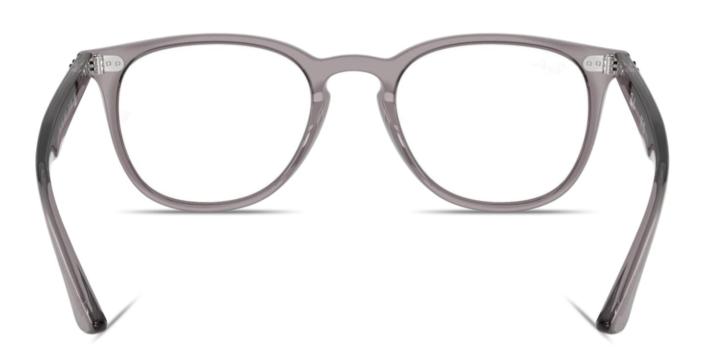 Shop Ray-Ban Optics Unisex Panthos Eyeglasses in Transparent Grey online.