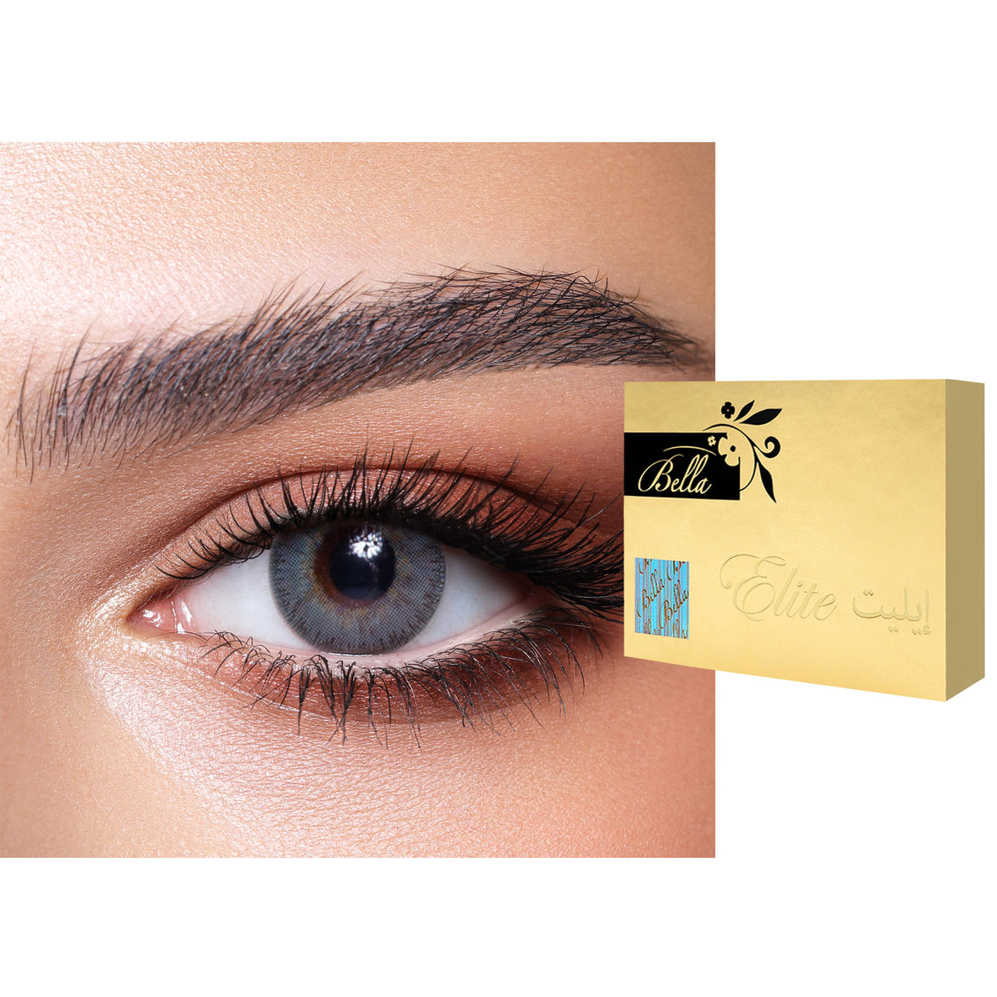 Bella ELITE Monthly Color Contact Lenses - Midnight Blue in Midnight Blue – Product Photo 0