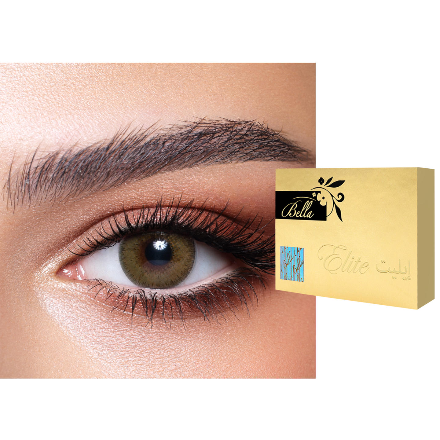 Bella ELITE Monthly Color Contact Lenses - Silky Gold in Silky Gold – Product Photo 0