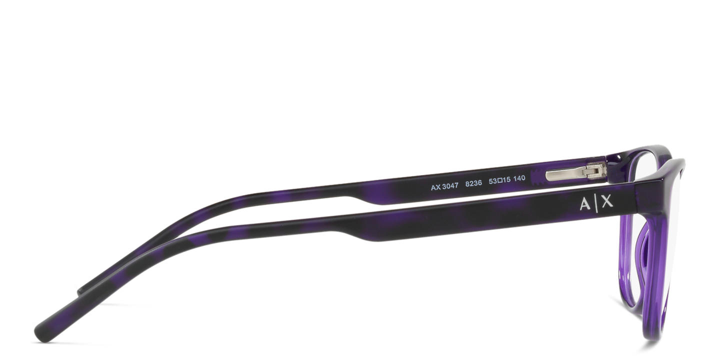 Shop Armani Exchange Cat-Eye Eyeglasses in Purple online.