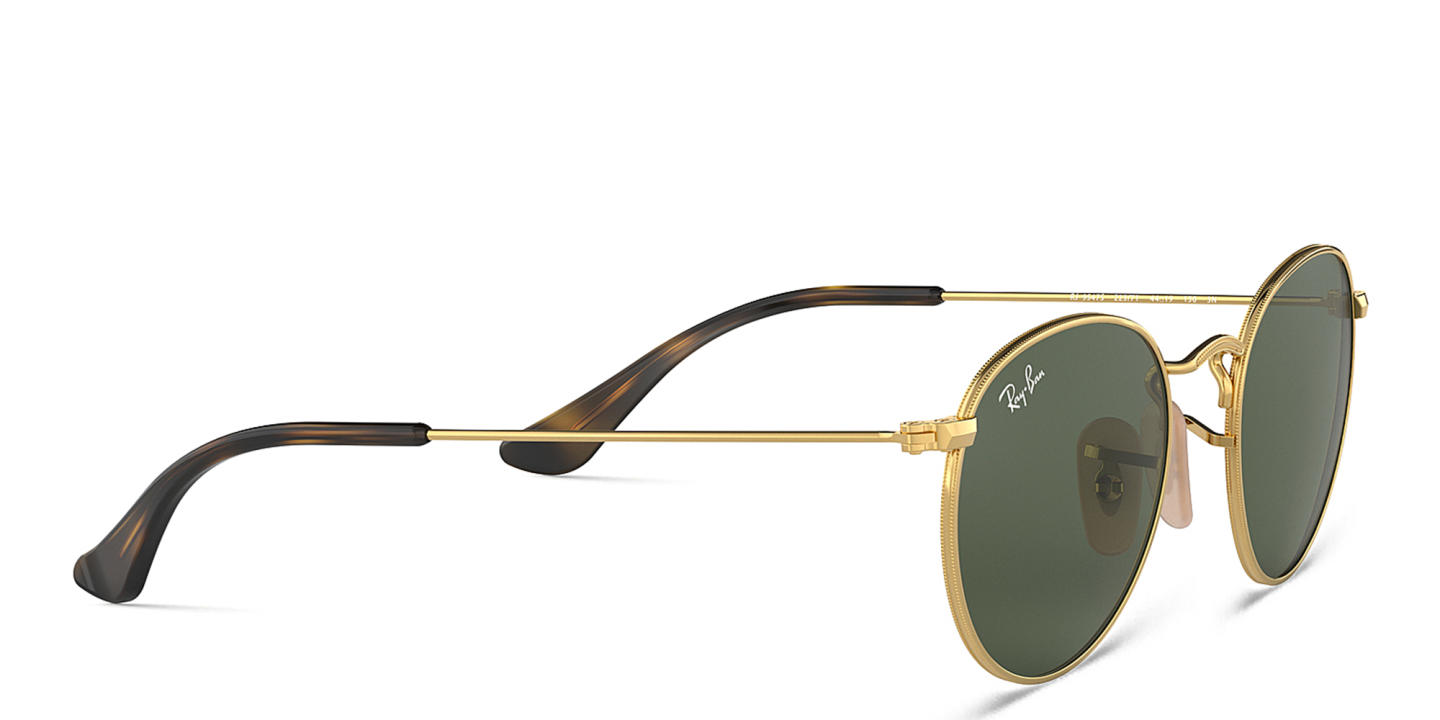 Ray-Ban Junior Kids Round Sunglasses in Gold – Product Photo 3