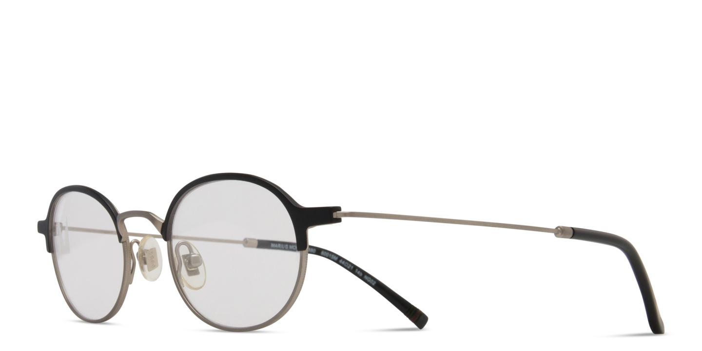 Tempo Unisex Round Eyeglasses in Black – Product Photo 1