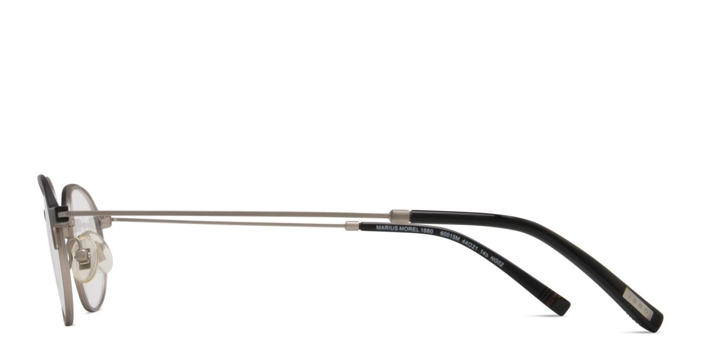 Tempo Unisex Round Eyeglasses in Black – Product Photo 2