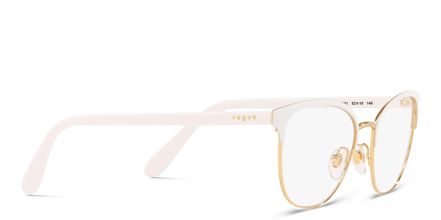 Vogue Eyewear Cat-Eye Eyeglasses in White – Product Photo 3