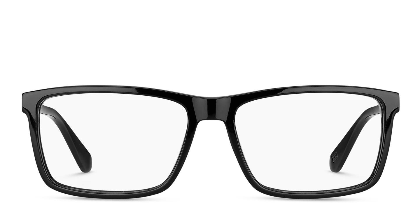 Tommy Hilfiger Wide Rectangle Eyeglasses in Black – Product Photo 0