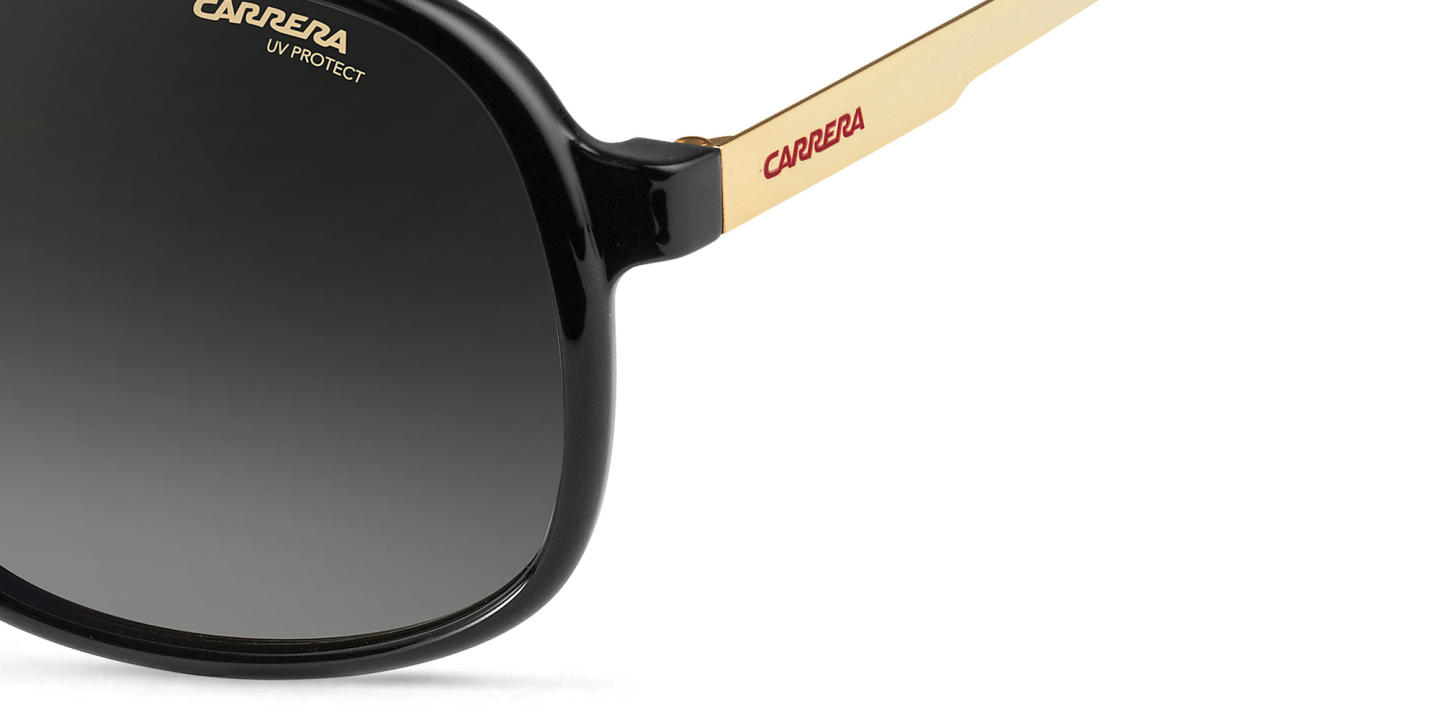 Carrera Wide Aviator Sunglasses in Black – Product Photo 2