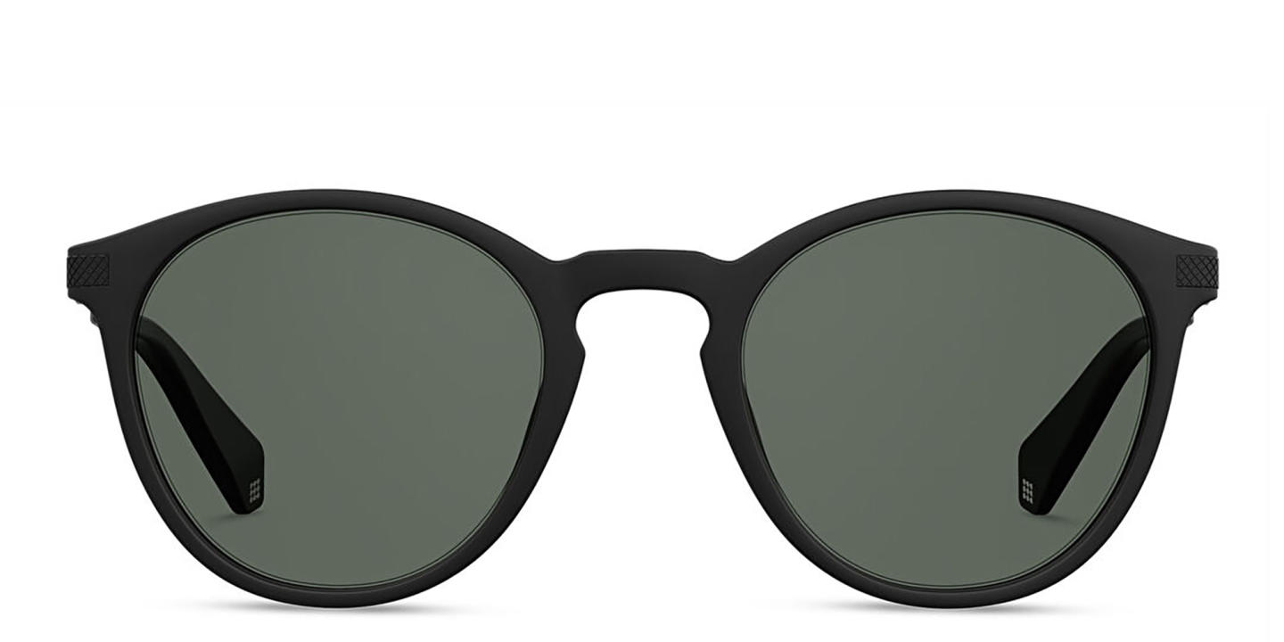 نظارات شمسية دائرية من بولارويد بلون أسود - صورة المنتج 0