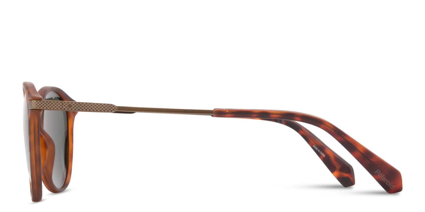 Polaroid Round Sunglasses in Havana – Product Photo 3