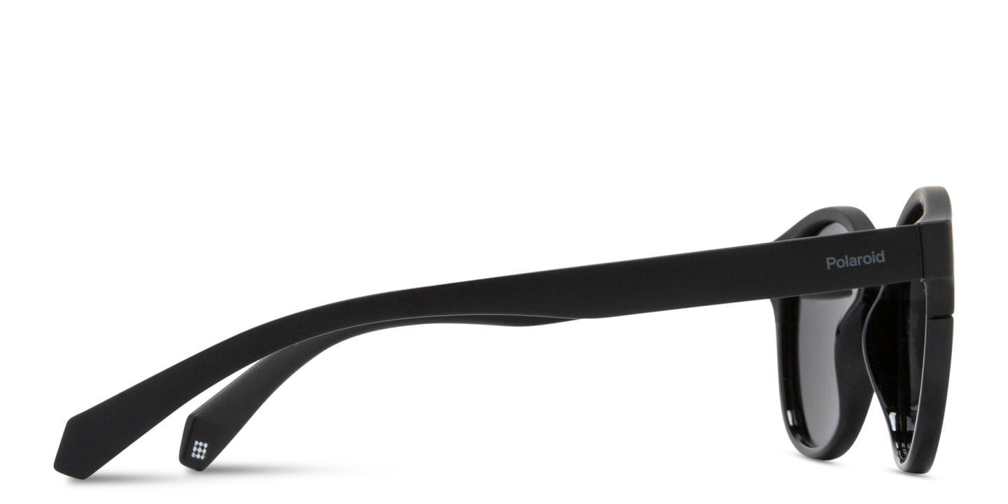 Polaroid Unisex Round Sunglasses in Black – Product Photo 2