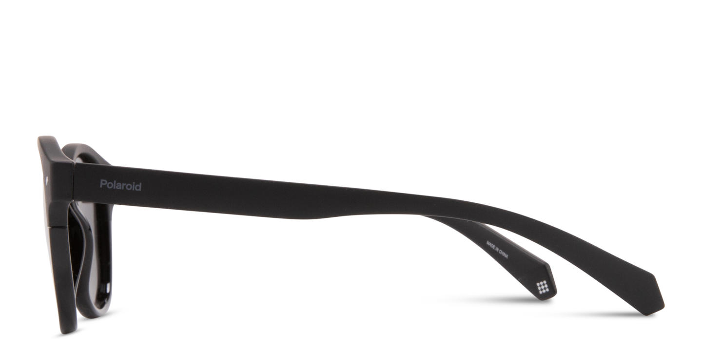 Polaroid Unisex Round Sunglasses in Black – Product Photo 3