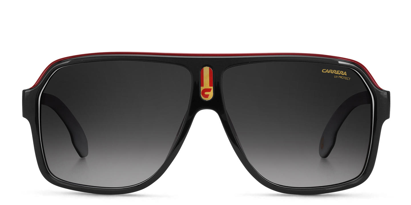 Carrera Unisex Wide Aviator Sunglasses in Black – Product Photo 0