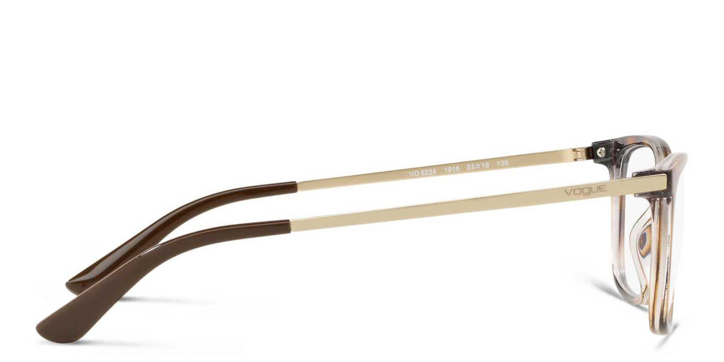 Vogue Eyewear Square Eyeglasses in Havana – Product Photo 2