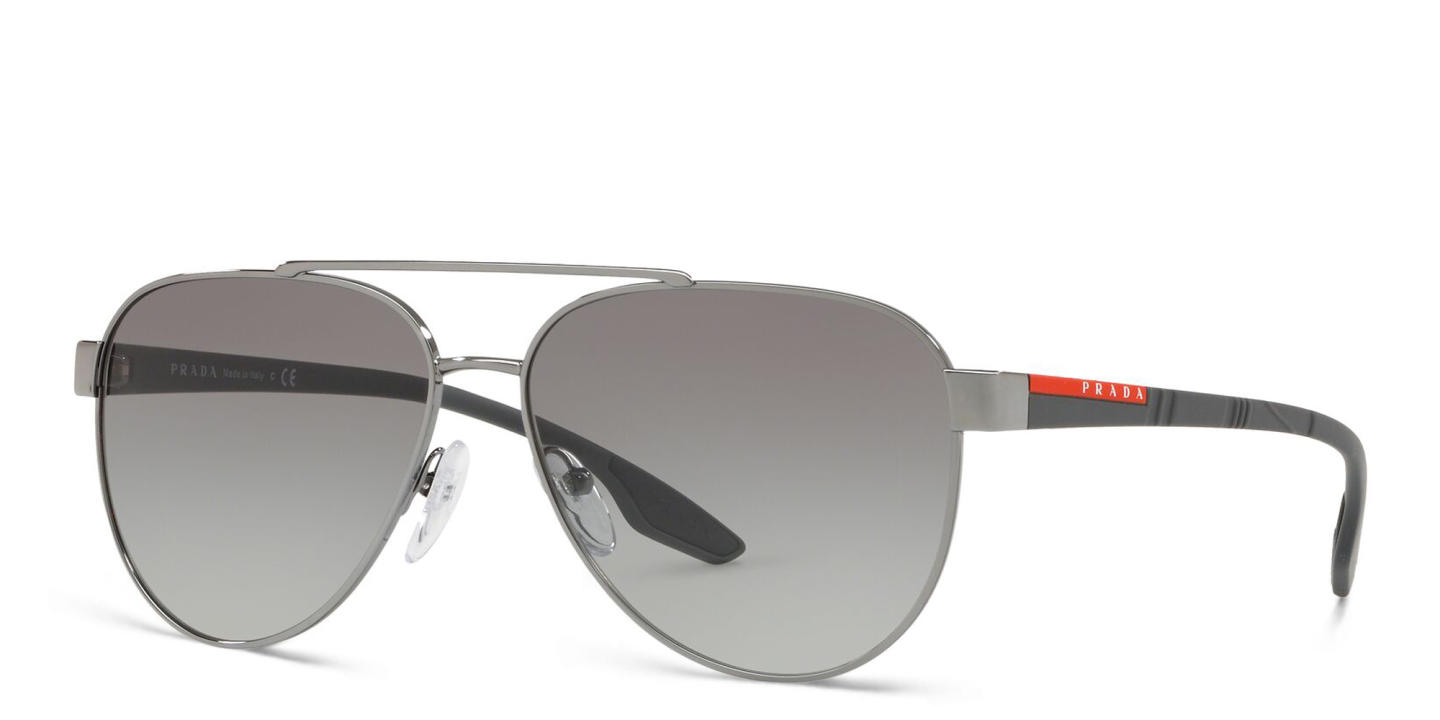Prada Linea Rossa Pilot Sunglasses in Gunmetal – Product Photo 1