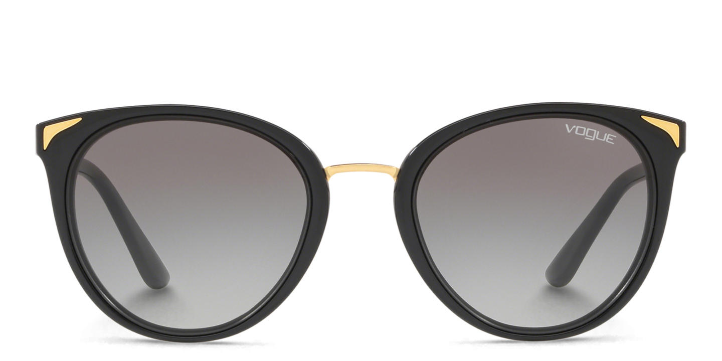 Vogue Eyewear Logo Lettering Cat-Eye Sunglasses in Black – Product Photo 0