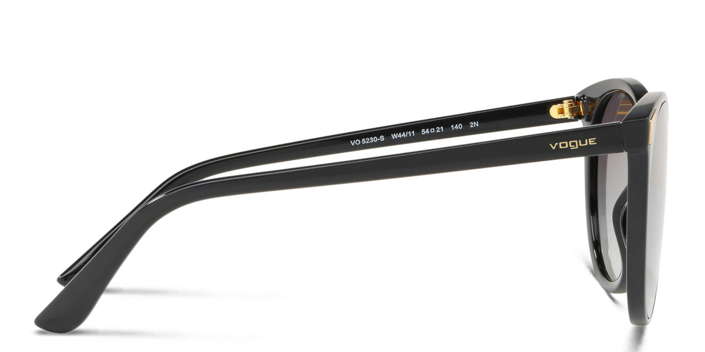 Vogue Eyewear Logo Lettering Cat-Eye Sunglasses in Black – Product Photo 2