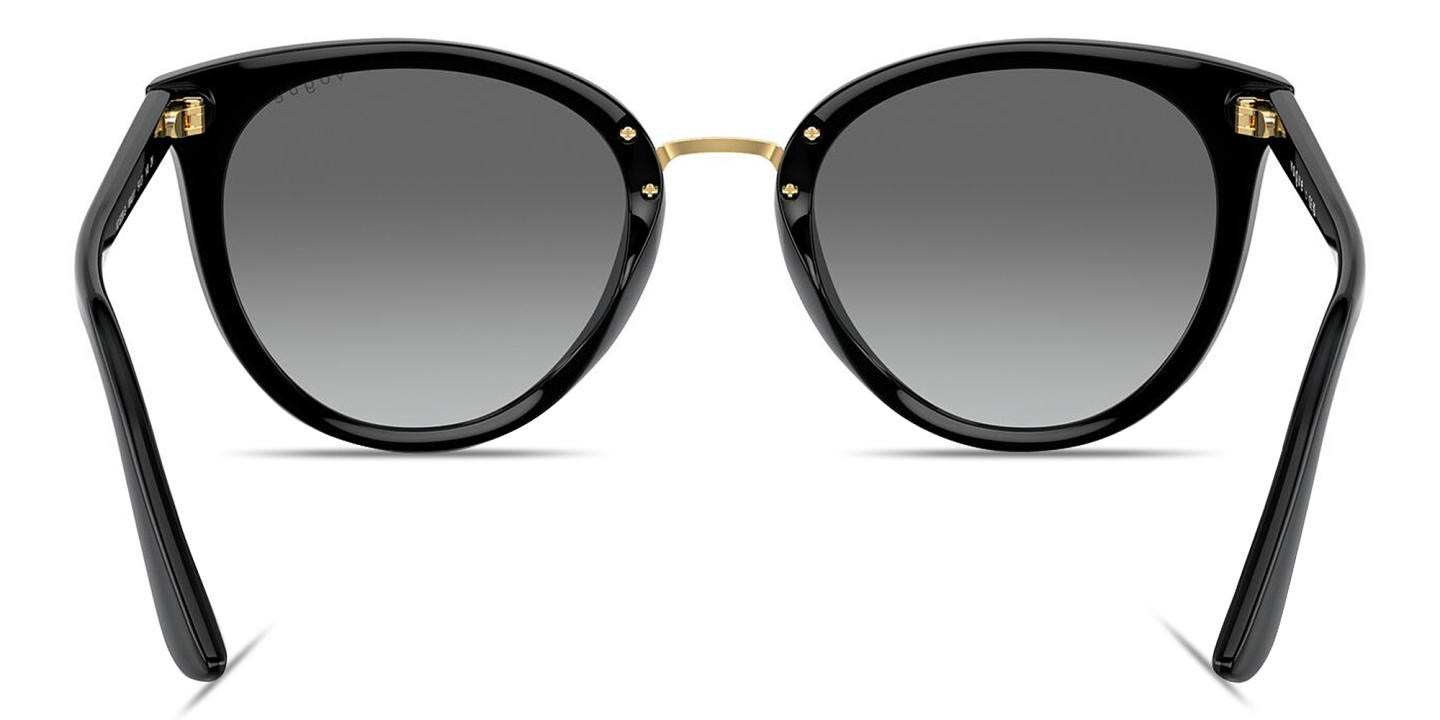 Vogue Eyewear Logo Lettering Cat-Eye Sunglasses in Black – Product Photo 3