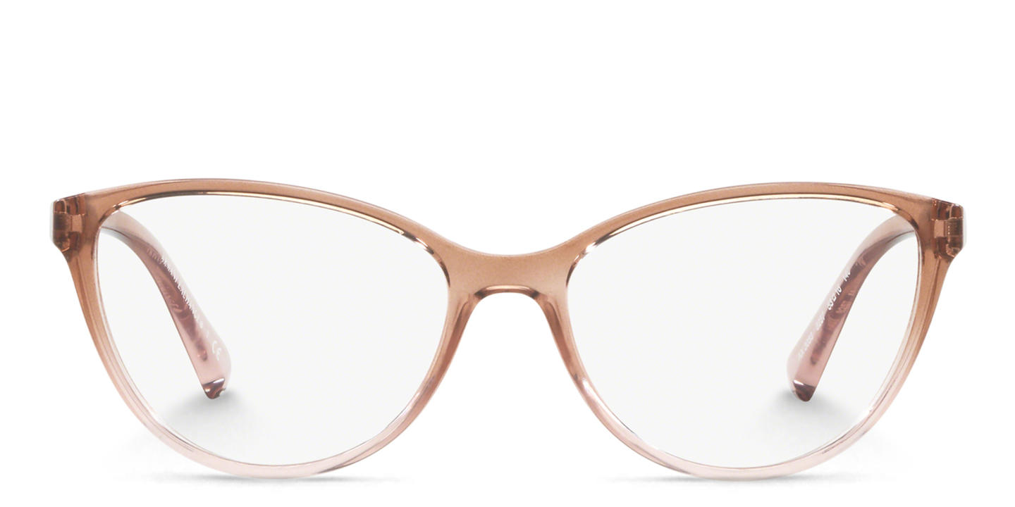 Armani Exchange Logo Lettering Cat-Eye Eyeglasses in Pink – Product Photo 0