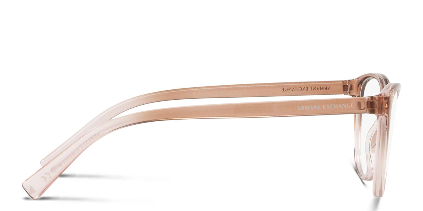 Armani Exchange Logo Lettering Cat-Eye Eyeglasses in Pink – Product Photo 2