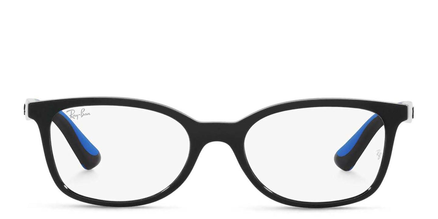 Ray-Ban Junior Ferrari Kids Rectangle Eyeglasses in Black – Product Photo 0