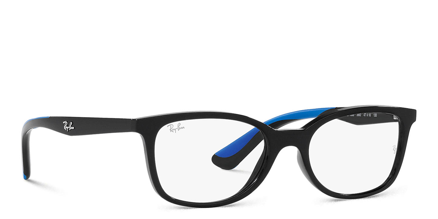 Ray-Ban Junior Ferrari Kids Rectangle Eyeglasses in Black – Product Photo 3
