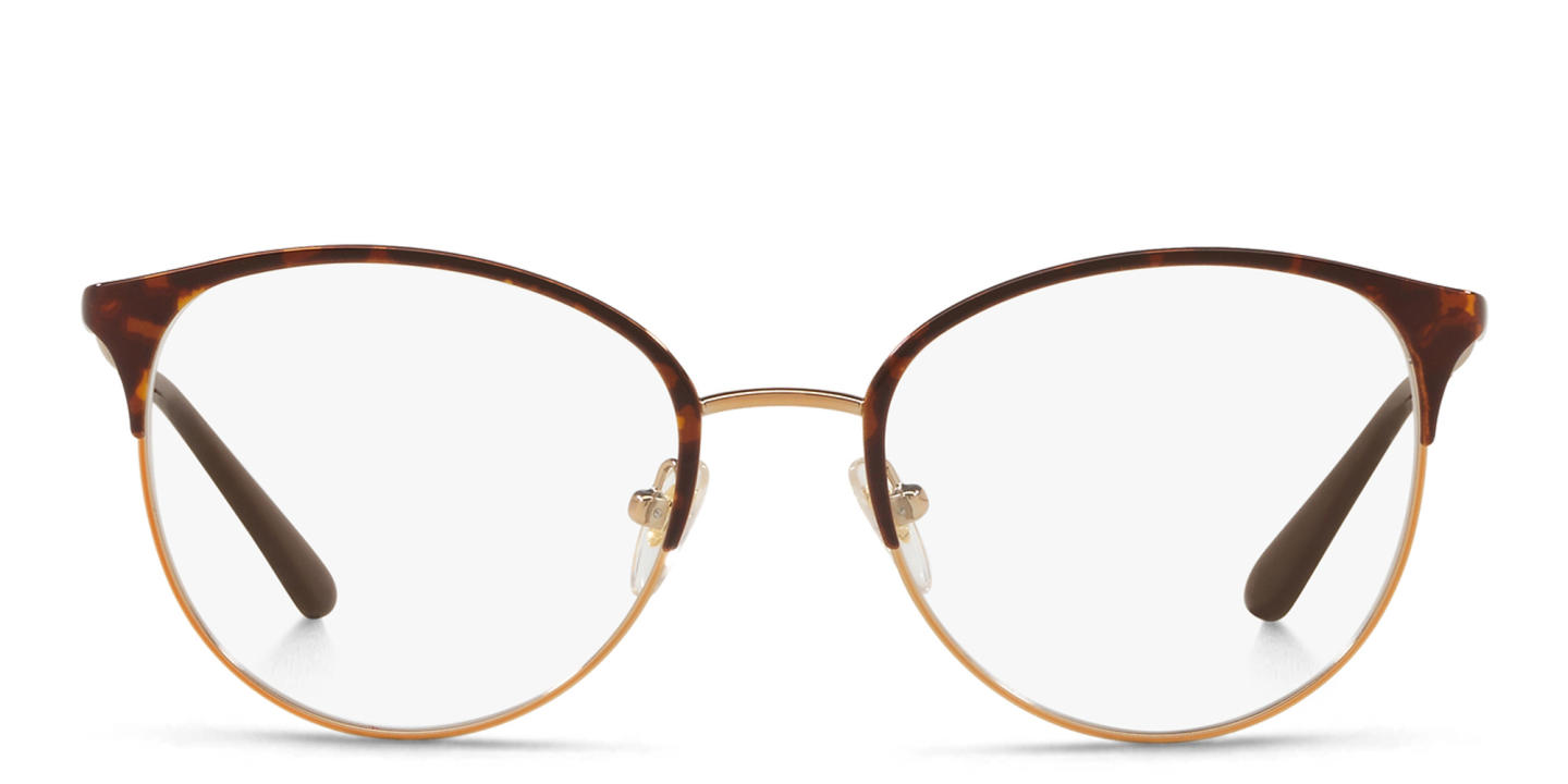 Shop Vogue Eyewear Round Eyeglasses in Havana online.