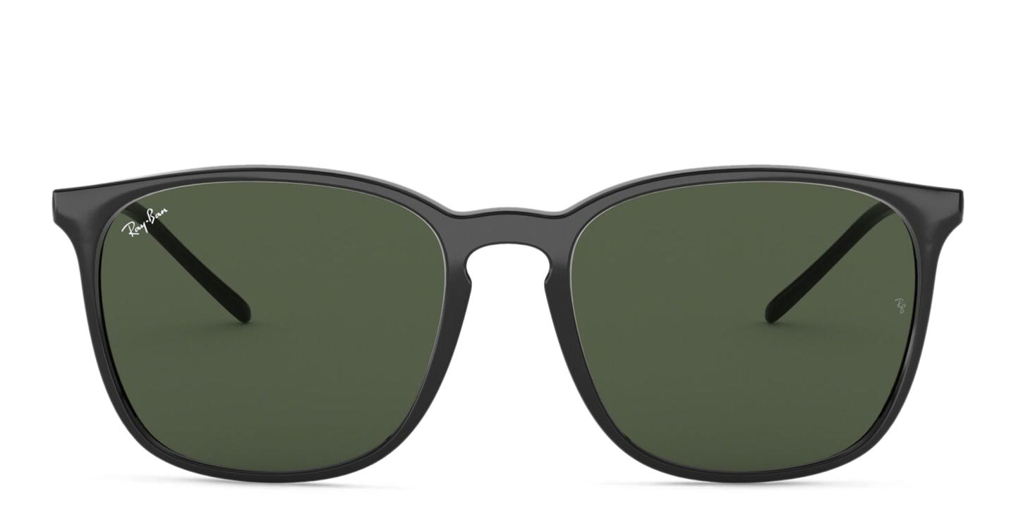 Shop Ray-Ban Unisex Square Sunglasses in Black online.