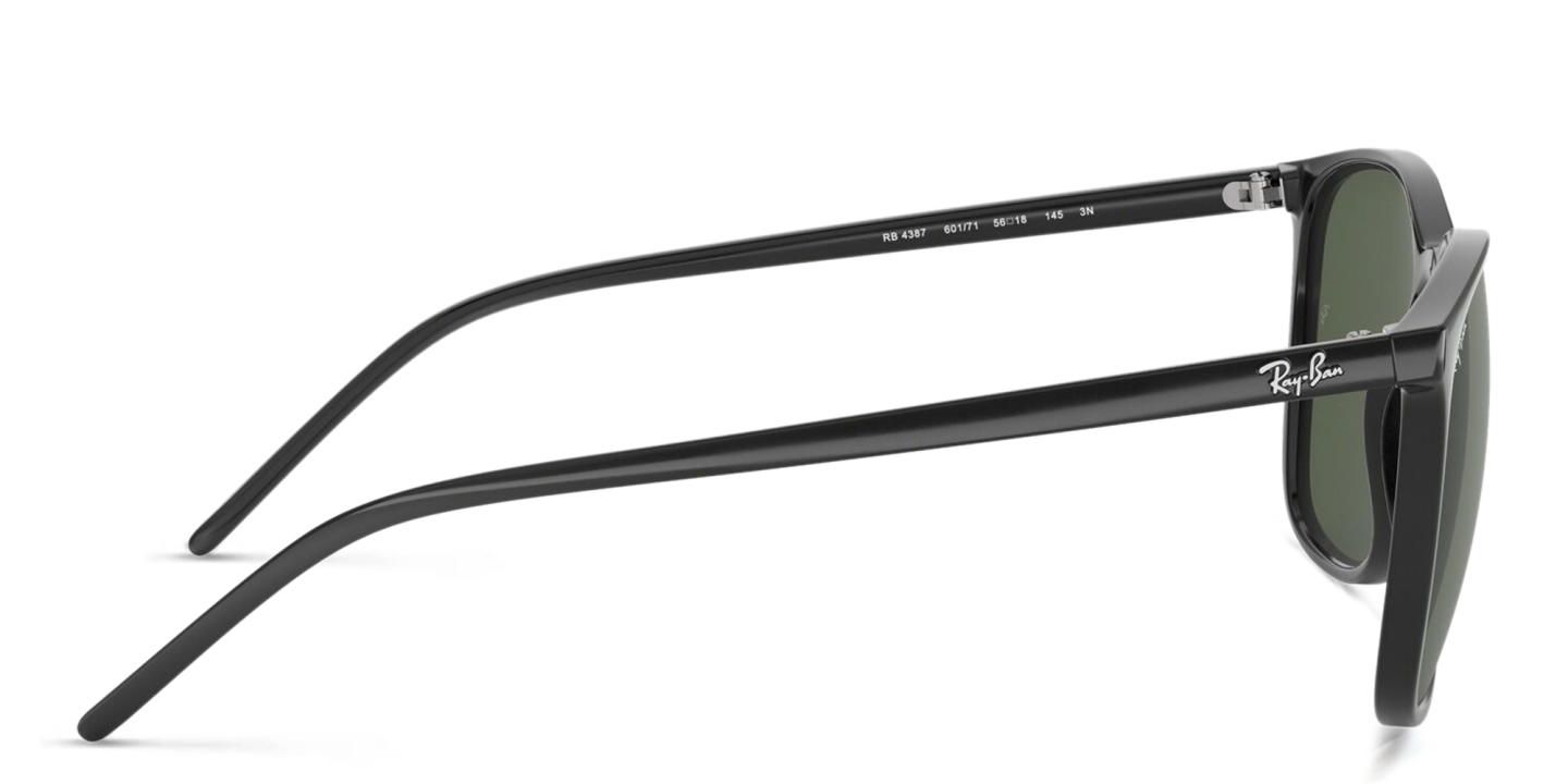 Shop Ray-Ban Unisex Square Sunglasses in Black online.