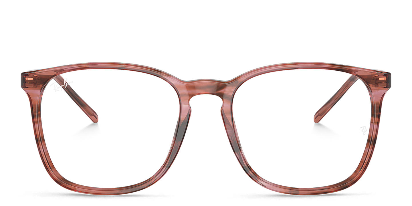 Ray-Ban Optics Unisex Square Eyeglasses in Pink – Product Photo 0
