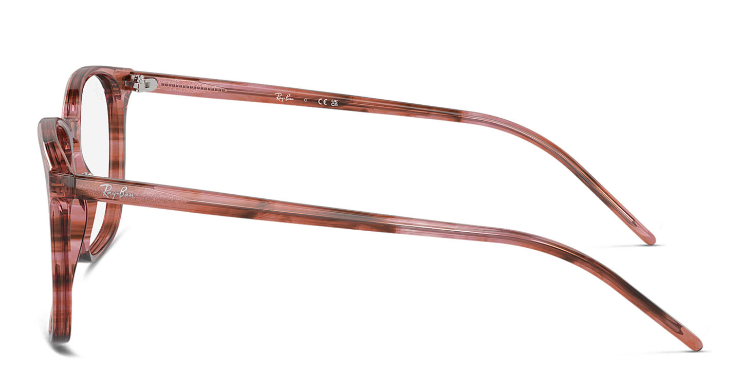 Ray-Ban Optics Unisex Square Eyeglasses in Pink – Product Photo 2